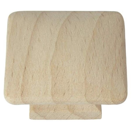 Laurey 1 1/4" Au Natural Wood Square Knob 32201